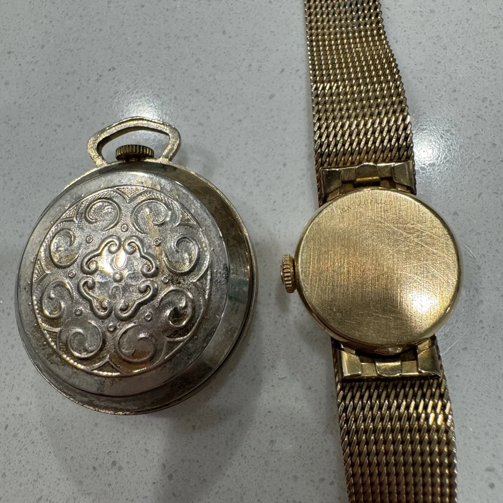 Omega Women's Gold Mesh Bracelet Watch